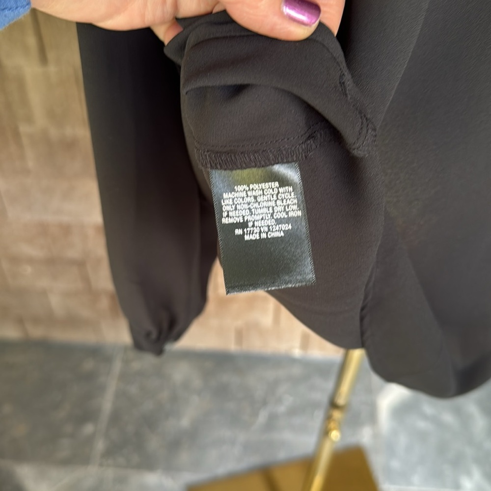 Mossimo Black Ruffle Blouse - Picture 5 of 5